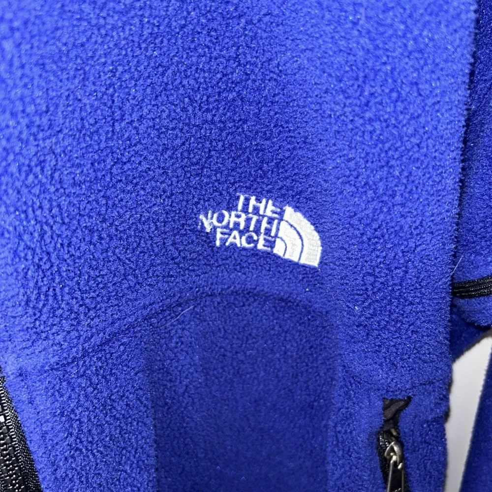 The North Face Mens Vintage Full Zip Fleese Jacket Size M Or L Blue